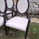 Set armchairs and chairs medallion design