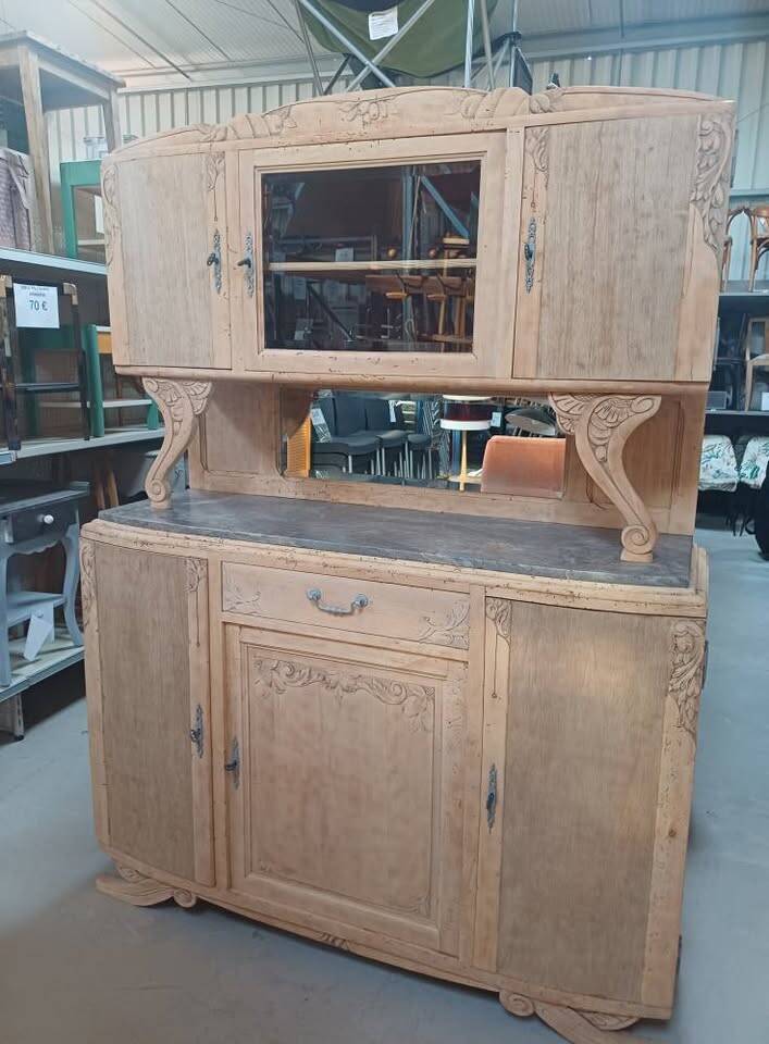 Art Nouveau two-body sideboard