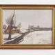 Painting, The Winterscape”, Scandinavian design, 1960s
