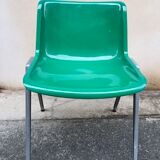 Modus Office Chairs by Osvaldo Borsani for Tecno, 70s, Set of 4 stackables