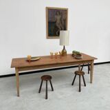 Pine and oak farmhouse table 220 cm