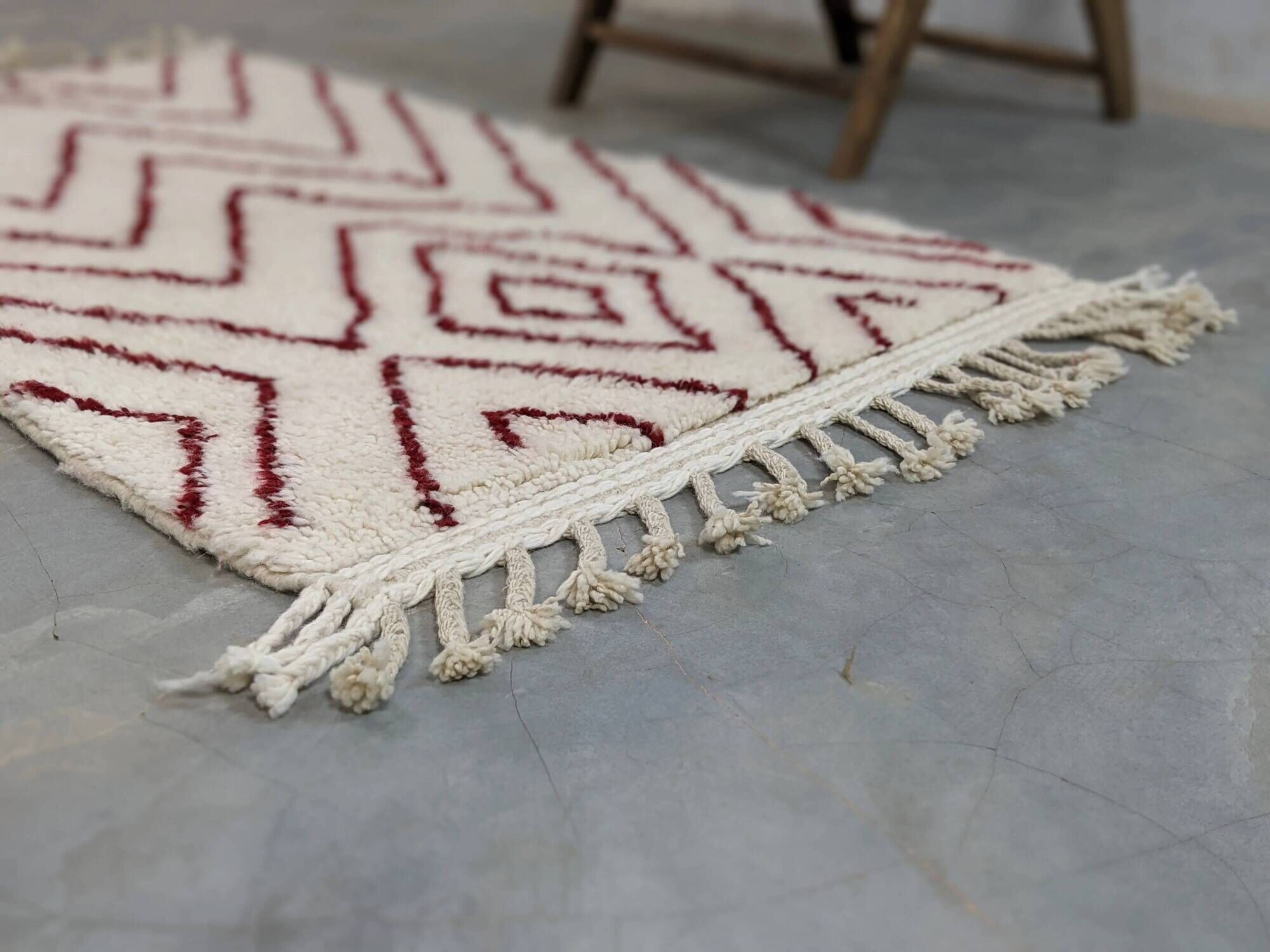 Beni Ouarain rug, 165 x 100 cm || 5.41 x 3.28 feet, P-161