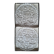 Pair of crystal bottle coasters