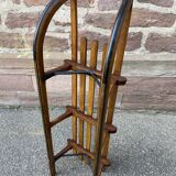 Antique sled toboggan Snow winter sport vintage