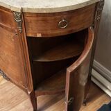 Louis XVI Style Half-Moon Chest of Drawers with Marquetry