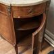 Louis XVI Style Half-Moon Chest of Drawers with Marquetry