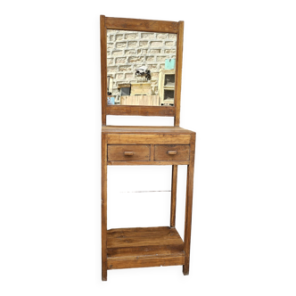 Antique Burmese teak lobby console