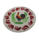 Flat plate decoration in faience of choisy the king