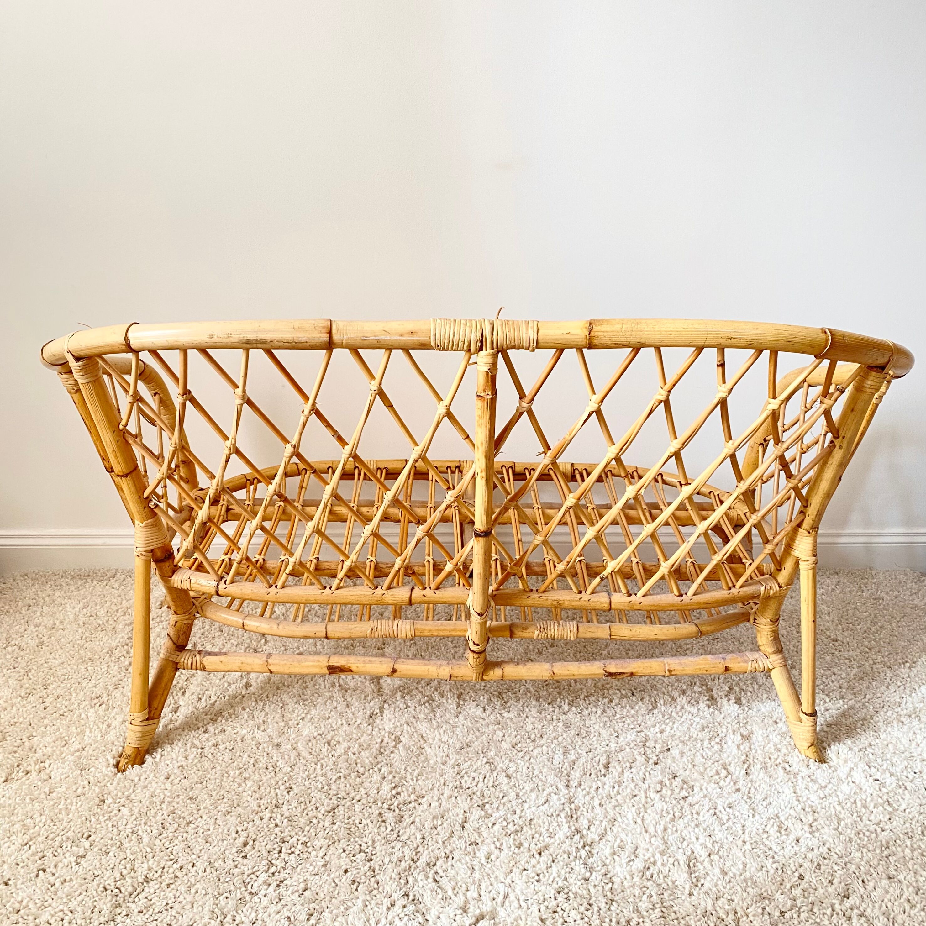 Vintage rattan sofa
