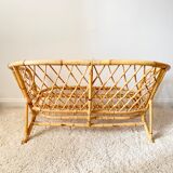 Vintage rattan sofa