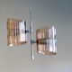 Smoked plexiglass chandelier 1960 1970 vintage seventies