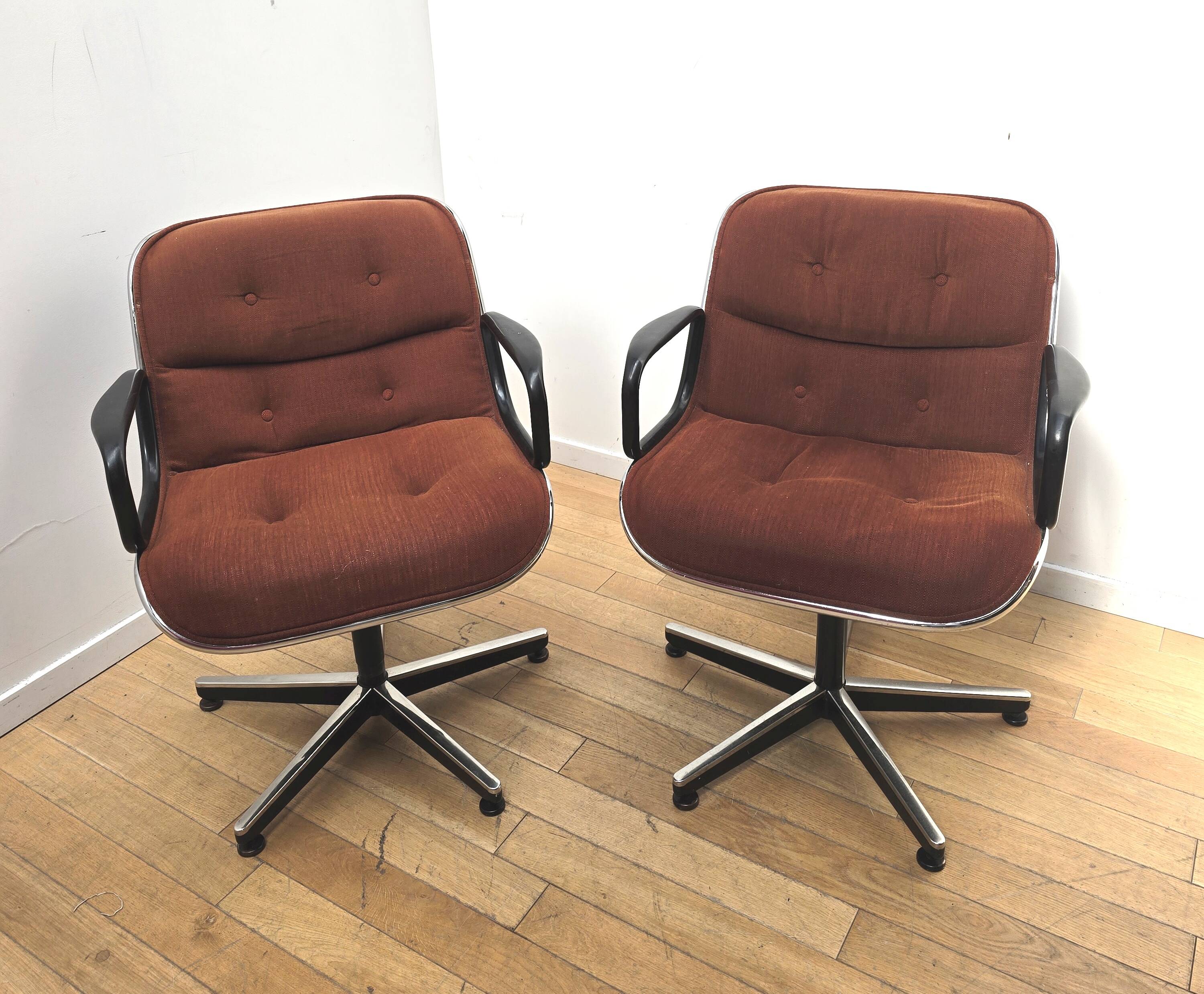 Pair of Charles Pollock office chairs