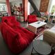 Togo Alcantara red sofa