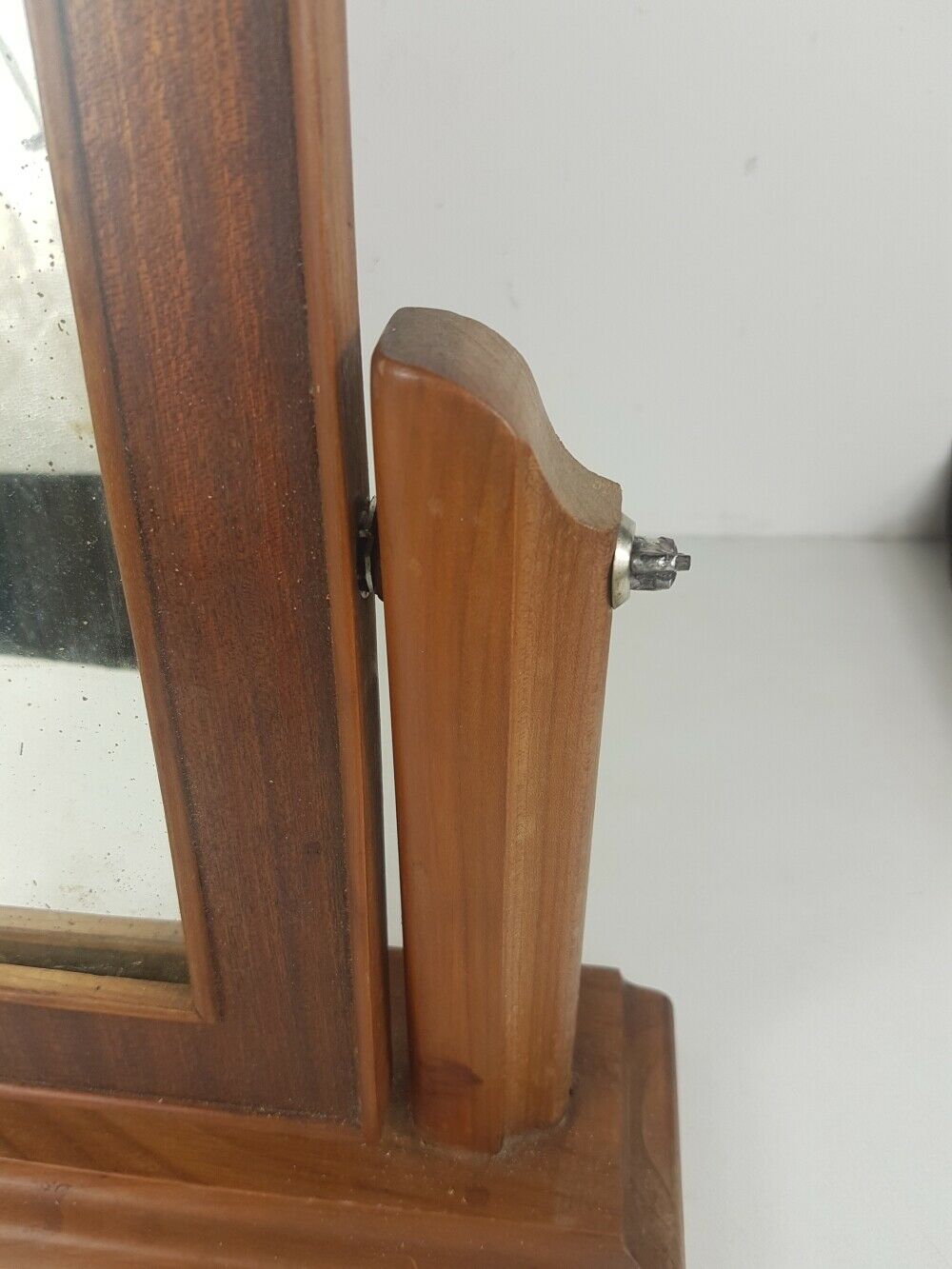 Solid wood foot dressing table mirror frame veneer mirror 44,5x39,5cm