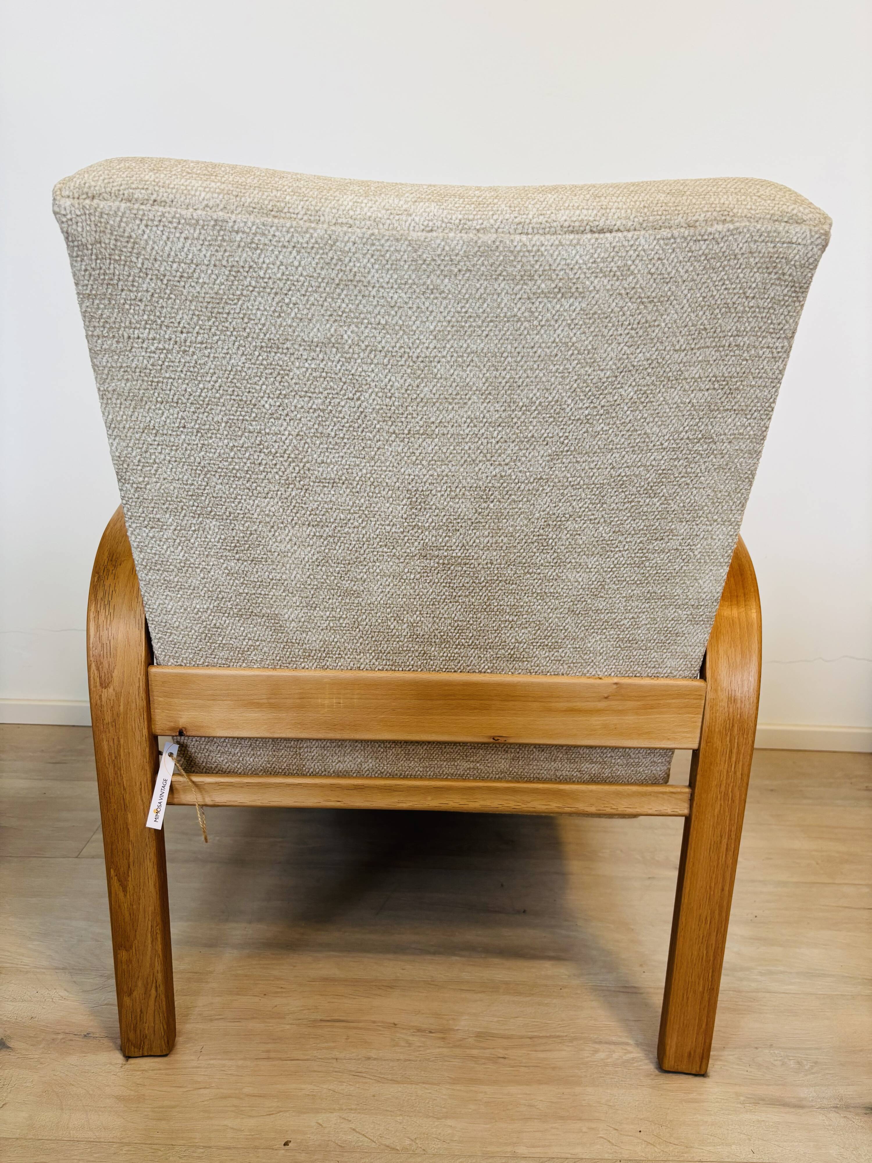 Art Deco Lounge Arm Chair by A. Kropacek & K. Kozelka,1960’s