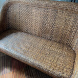 Rattan sofa and armchair