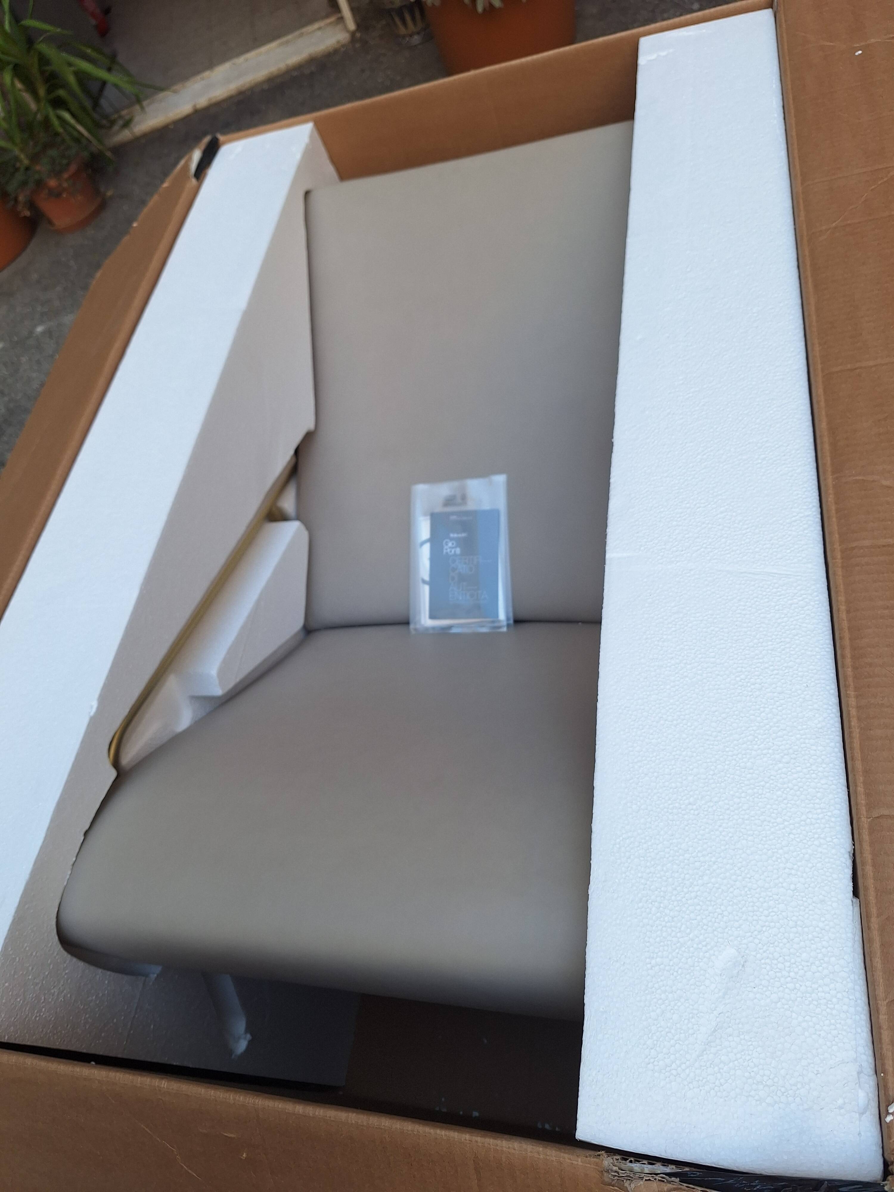 poltrona D.153.1 deza distex en cuir gio ponti pour molteni