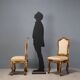 Eclectic antique carved wooden chairs, Italy, 19th century