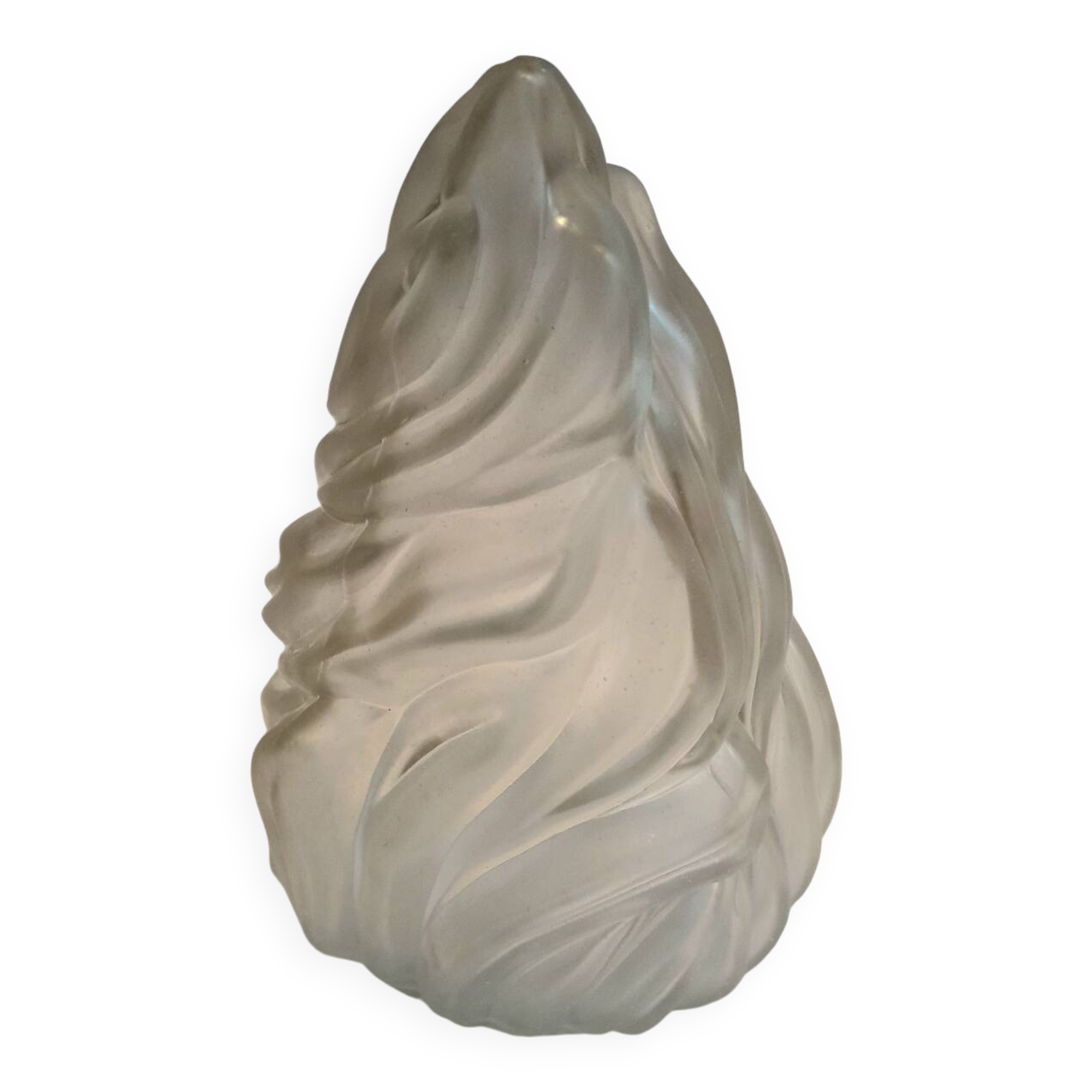 Frosted glass flame lampshade