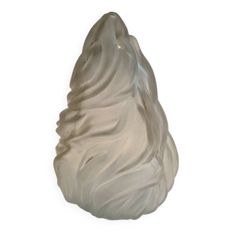 Frosted glass flame lampshade