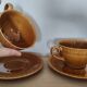 Large cups and saucers