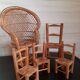 Set of doll chairs