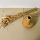 Stoneware long neck vase