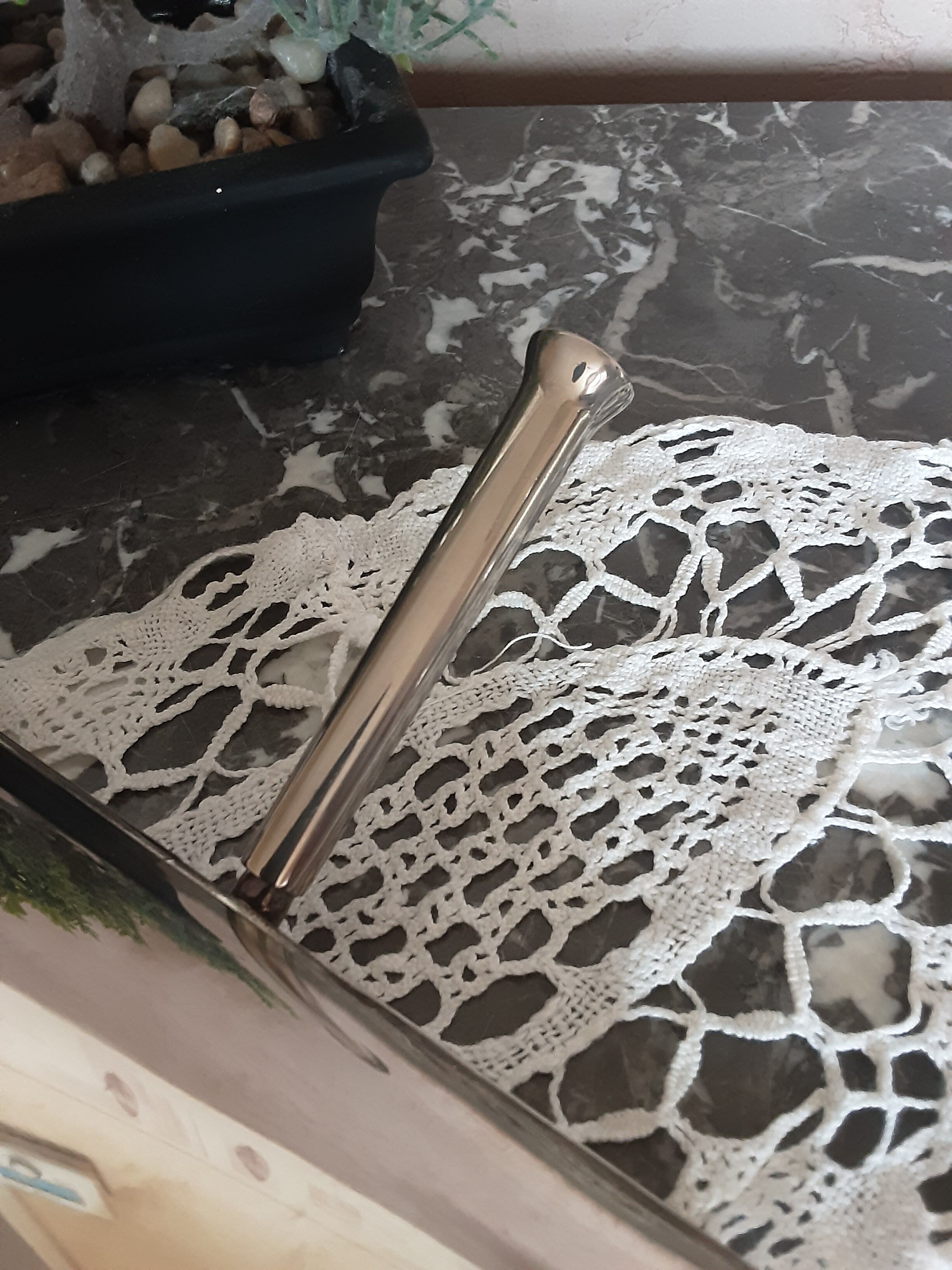 Solid stainless steel crumb pickup - vintage