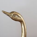 Vintage Brass Swan