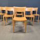 Vintage oak dining chairs, 1980s - Belgium
