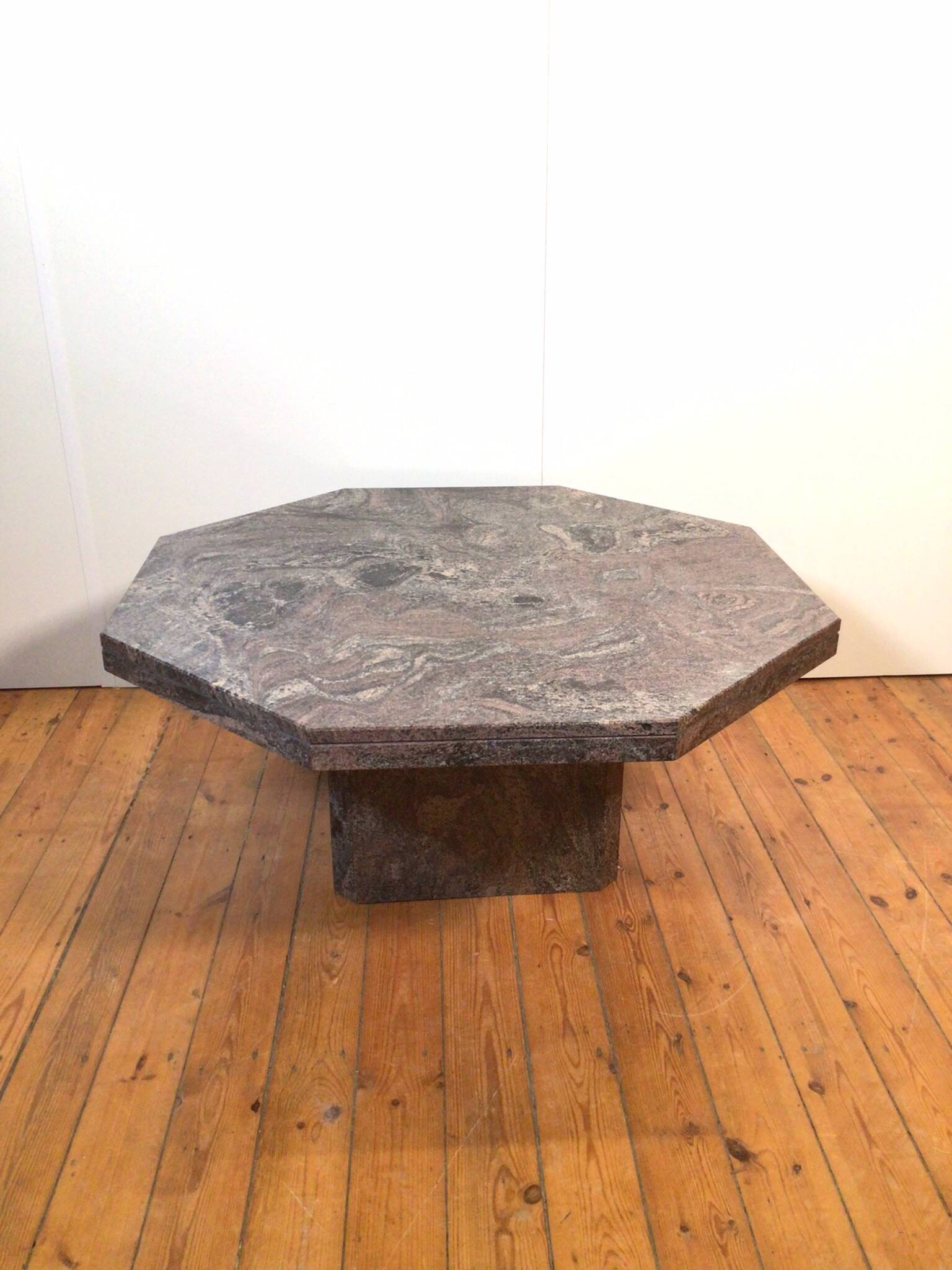 marble octagonal coffee table