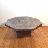 marble octagonal coffee table