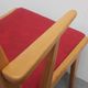 Fauteuil des années 1950 en bois de hêtre