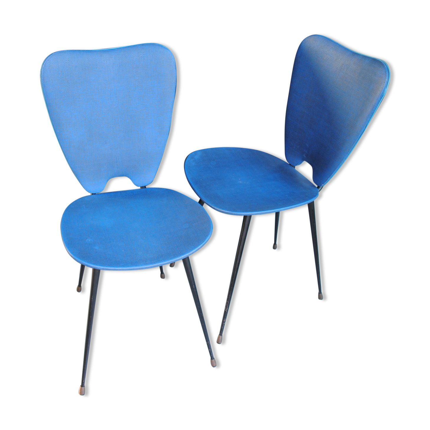 Ensemble de 2 chaises vintage années 50
