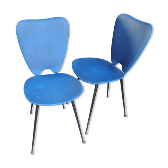 Ensemble de 2 chaises vintage années 50