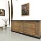 Grand Comptoir de Commerce Ancien en Pin