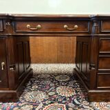 Classic English Desk with Green Inlay