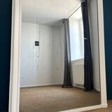 Miroir de cheminée ancien 181cm/125,5cm glace au mercure