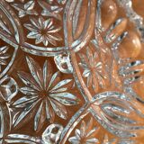 Thick glass tripod cup - vintage