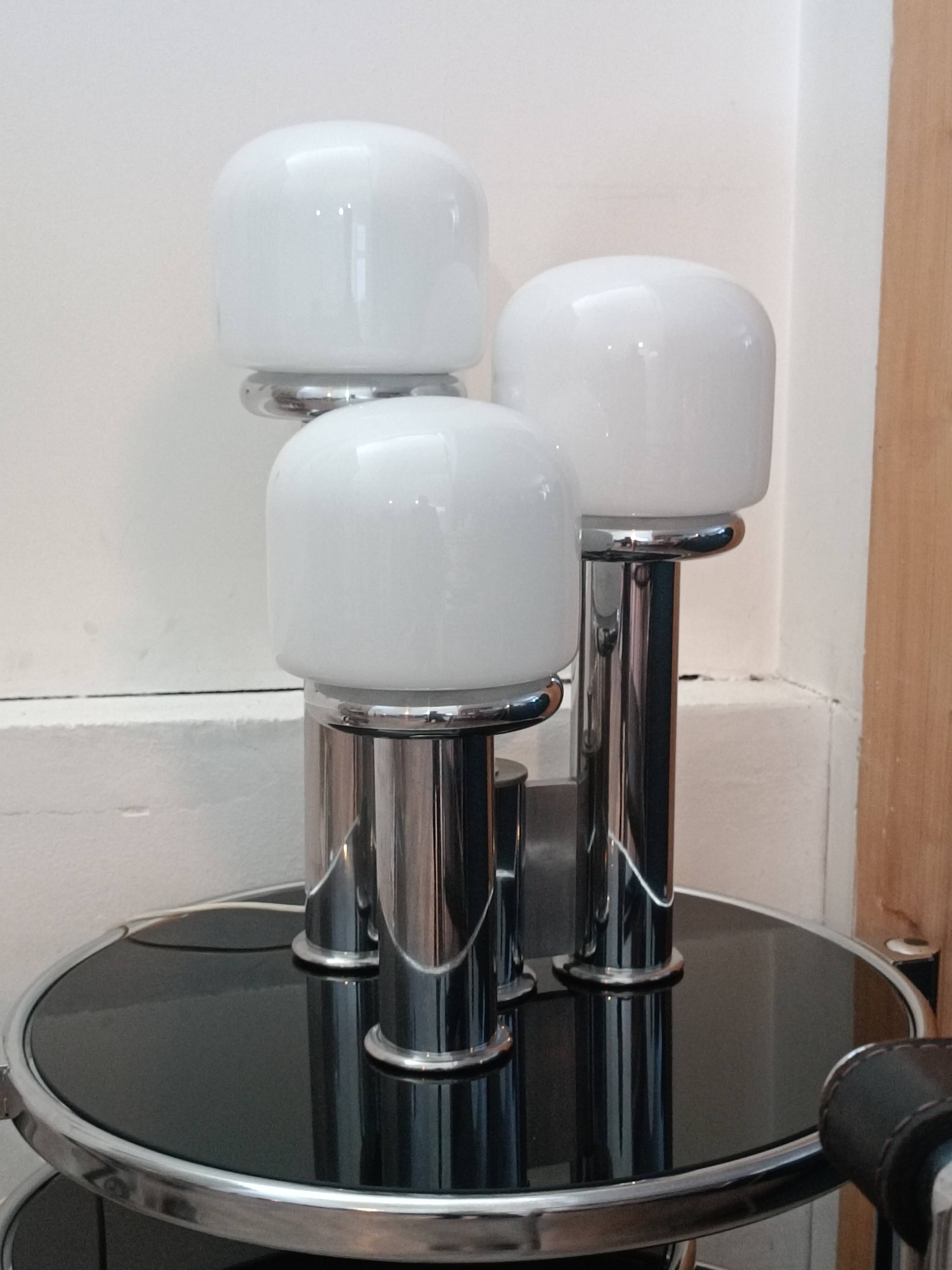Lampe Space Age Verre De Murano 1970s