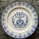 Plate or dish on a pedestal Moustiers by Jules Vieillard