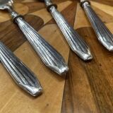 Art Deco sweet treat service in silver metal