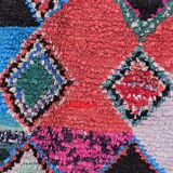 Authentic Moroccan Berber carpet kilim boucherouite 180X140 cm T53035
