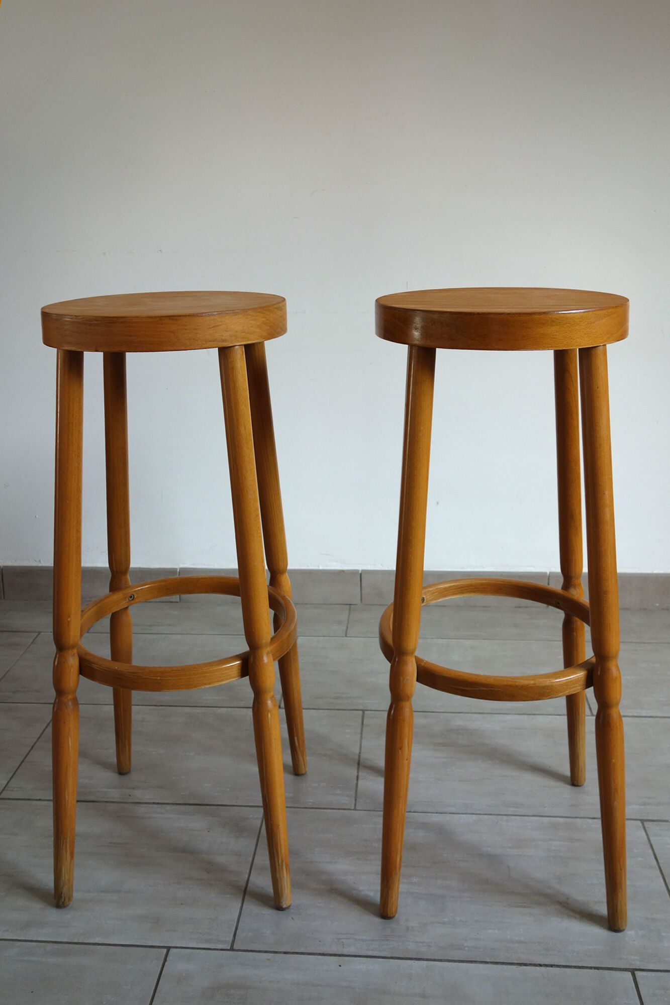 Pair of Baumann high stools 50/60s
