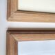 Duo cadres en pin, vitres recentes