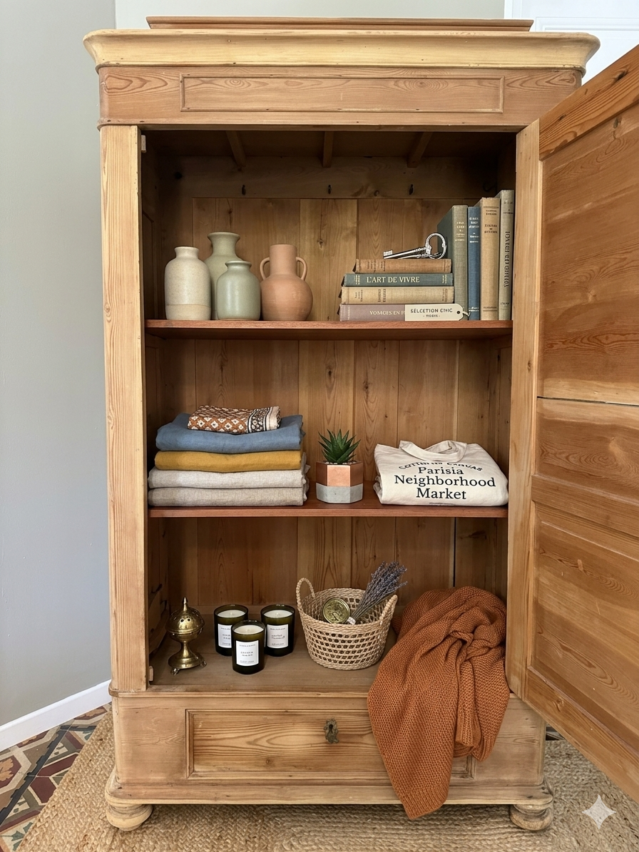 Small Parisian wardrobe "bonnetière"