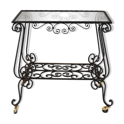 Table d'appoint en fer forgé
