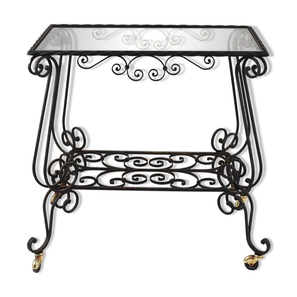 Table d'appoint en fer forgé