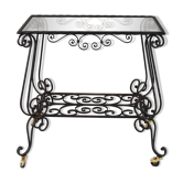 Table d'appoint en fer forgé