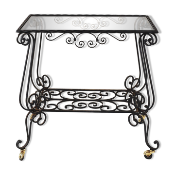 Table d'appoint en fer forgé